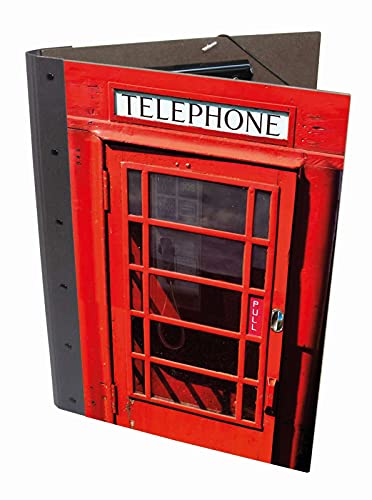 Werkhaus PM 8221 Sammelmappe Telefonzelle London Rot ca. 25 x 32 x 1,7 cm Klemmmappe Klemmbrett Zeichenmappe Werkhaus PM 8221 Sammelmappe Telefonzelle London Rot ca. 25 x 32 x 1,7 cm Klemmmappe Klemmbrett Zeichenmappe von Werkhaus