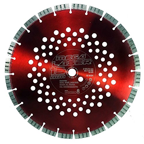 Diamant Trennscheibe MEGA LASER | 15mm TURBO Segment | 350-30,0 mm von Werkmax