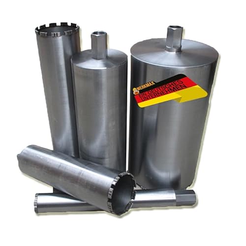Kernbohrer 42 mm - 300 mm. PREMIUM Bohrkrone. Beton, Kalksandstein, Mauerwerk, universal Kernbohrkrone (182mm) von Werkmax