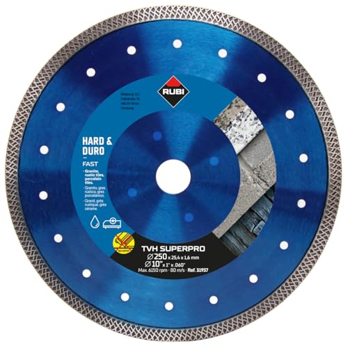 Rubi TVH SUPERPRO 250 x 25,4 x 1,6 mm Diamant Trennscheibe für harte Materialien Rubi TVH SUPERPRO 250 x 25,4 x 1,6 mm Diamant Trennscheibe für harte Materialien von Werkmax