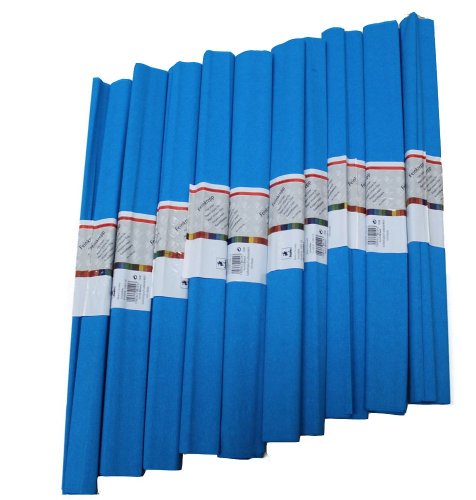 Staufen 617151 - Krepppapier 10 Rollen 50 x 250 cm, himmel - blau von Werola