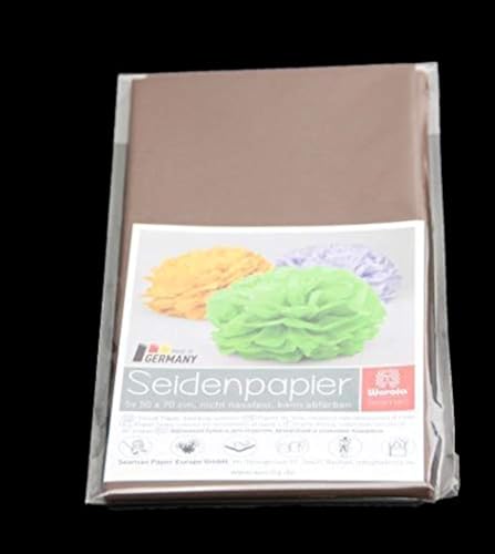 Werola 1050-64 Seidenpapier, 50 x 70 cm, schokobraun Werola 1050-64 Seidenpapier, 50 x 70 cm, schokobraun von Werola
