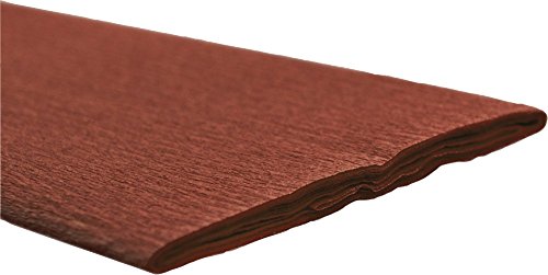 Werola 5161 Krepp-Papier, 50 x 250 cm, 32 g/m², kastanienbraun von Werola