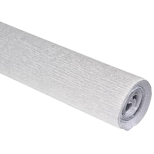 Werola Floristenkrepppapier - 50 x 250 cm, Alu silber von Werola