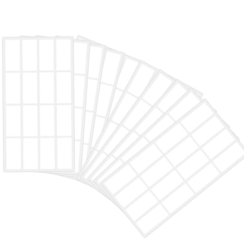 160 Stück Etikettenaufkleber 15 X 30 MM Quadratische Etiketten Wiederverwendbar Wasserfest Personalisierbar Selbstklebende Namensschilder Haftnotizen Zum Beschriften Geeignet Für Zuhause Schule Büro von Werownsgso