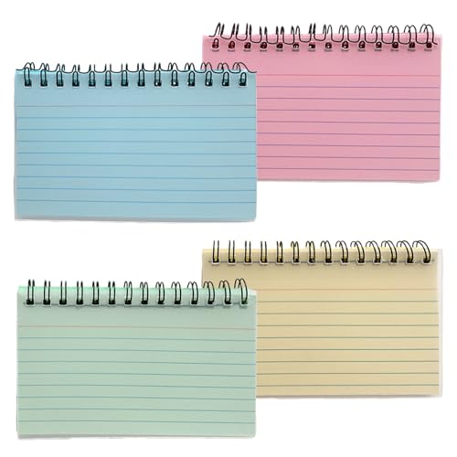 Farbkarteikarten, Notizkarten, 12,7 x 7,6 cm, Spiralpapier, 4 Farben, Lernkarten, Lernutensilien, geeignet für Schule, Büro, Arbeit, Notizliste, 200 Stück Farbkarteikarten, Notizkarten, 12,7 x 7,6 cm, Spiralpapier, 4 Farben, Lernkarten, Lernutensilien, geeignet für Schule, Büro, Arbeit, Notizliste, 200 Stück von Werownsgso