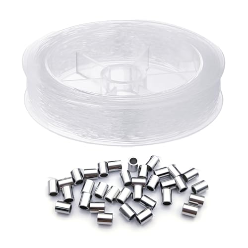 Nylon Draht Transparenter Perlenfaden Unsichtbar Angelschnur 0.8mm Reißfeste 50 Schlaufenmanschette zum Aufhängen von Weihnachtsdekor Nylon Draht Transparenter Perlenfaden Unsichtbar Angelschnur 0.8mm Reißfeste 50 Schlaufenmanschette zum Aufhängen von Weihnachtsdekor von Werownsgso