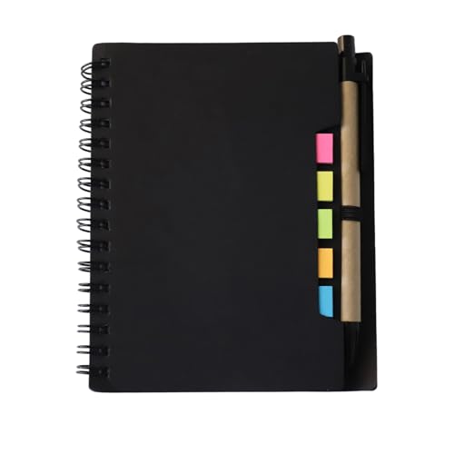 Spiralnotizbuch mit Tabs und Stifthalter, Haftnotizen, liniert, wiederverwendbar, intelligenter Notizblock, bunte Index-Tabs, Seitenmarkierungen, Schreibwaren-Set für Tasche, kurze Anmerkungen Spiralnotizbuch mit Tabs und Stifthalter, Haftnotizen, liniert, wiederverwendbar, intelligenter Notizblock, bunte Index-Tabs, Seitenmarkierungen, Schreibwaren-Set für Tasche, kurze Anmerkungen von Werownsgso