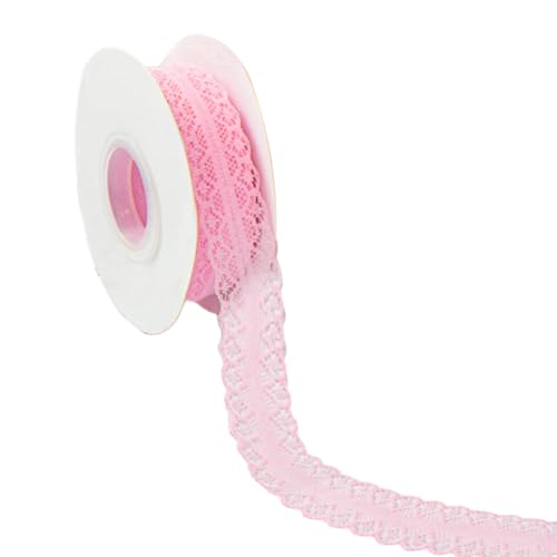 Spitzenband 3 cm X 22,86 m Vintage-Geschenk-Dekorationsband Spitze Hohlspitze Geeignet Für DIY-Projekte Hochzeit Blumenverpackung Nähen Party-Dekoration Geschenke (Rosa) von Werownsgso