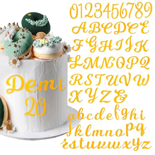 Werownsgso 54 Stücke von A-Z Buchstaben und 0-9 Ziffern Tortendeko, Buchstaben Deko Torte, Goldne Acryl Kuchen Deko, für Hochzeit Jubiläum Geburtstag Werownsgso 54 Stücke von A-Z Buchstaben und 0-9 Ziffern Tortendeko, Buchstaben Deko Torte, Goldne Acryl Kuchen Deko, für Hochzeit Jubiläum Geburtstag von Werownsgso