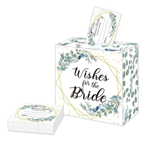Werownsgso Hochzeit Kartenbox mit 50 Stücke Grußkarten,20x20x10 cm Hochzeitsbox,Geschenkbox Hochzeit mit Schlitz für Hochzeitsdeko,Graduierung,Geburtstag,Party Deko Werownsgso Hochzeit Kartenbox mit 50 Stücke Grußkarten,20x20x10 cm Hochzeitsbox,Geschenkbox Hochzeit mit Schlitz für Hochzeitsdeko,Graduierung,Geburtstag,Party Deko von Werownsgso