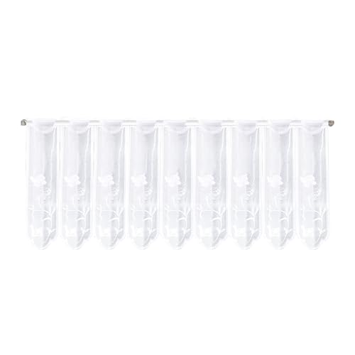 Werownsgso Schlichte Retro Kleine Gardinen 130x45cm Bistrogardine Einteilige Tüll Kurzgardine Mit Blumen Einfarbige Stickerei Warm Und Transparent Geeignet Für Küche Schlafzimmer Arbeitszimmer Werownsgso Schlichte Retro Kleine Gardinen 130x45cm Bistrogardine Einteilige Tüll Kurzgardine Mit Blumen Einfarbige Stickerei Warm Und Transparent Geeignet Für Küche Schlafzimmer Arbeitszimmer von Werownsgso