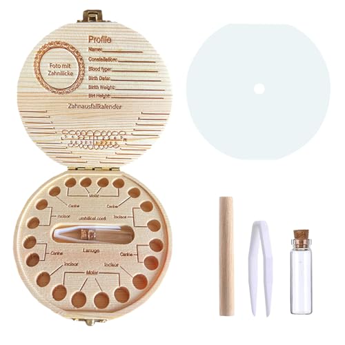 Werownsgso Zahndose Milchzähne Jungen Mädchen Holz MilchzähnE Box Aufbewahrungsbox für Baby-Zähne Milchzahndose Zahndose Milchzähne für Geburtstagsgeschenk Erinnerungen Speichern (Zahn Motiv) Werownsgso Zahndose Milchzähne Jungen Mädchen Holz MilchzähnE Box Aufbewahrungsbox für Baby-Zähne Milchzahndose Zahndose Milchzähne für Geburtstagsgeschenk Erinnerungen Speichern (Zahn Motiv) von Werownsgso
