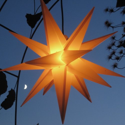 Werterhalt ums Haus Außenstern Adventsstern gelb - wetterfest und frostbeständig. Beleuchteter Stern 55-60 cm Weihnachtsstern Leuchtstern Faltstern, Lieferung inkl. auswechselbarem Leuchtmittel Werterhalt ums Haus Außenstern Adventsstern gelb - wetterfest und frostbeständig. Beleuchteter Stern 55-60 cm Weihnachtsstern Leuchtstern Faltstern, Lieferung inkl. auswechselbarem Leuchtmittel von Werterhalt ums Haus