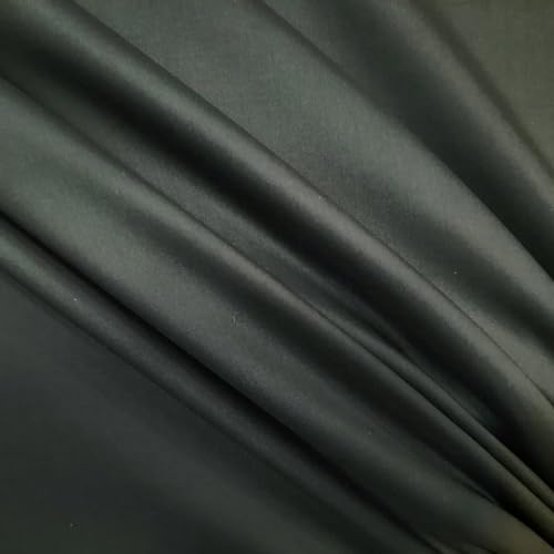 Stoff Meterware Viskose 0,5 m Milan schwarz uni black Kleiderstoff Blusenstoff Kleid Rock einfarbig von Werthers Stoffe