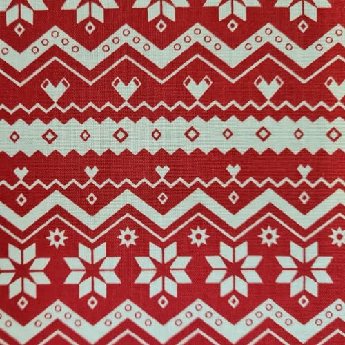Stoff Meterware Weihnachten 0,5 m Lillehammer rot Norwegermuster Weihnachtsstoff Weihnachtstoff wiederverwendbares Geschenkpapier nachhaltig Stoff Meterware Weihnachten 0,5 m Lillehammer rot Norwegermuster Weihnachtsstoff Weihnachtstoff wiederverwendbares Geschenkpapier nachhaltig von Werthers Stoffe