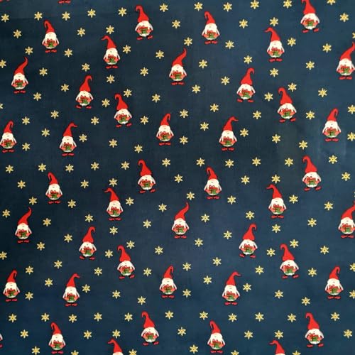Stoff Meterware Weihnachten 0,5 m Sma Tomtar blau Wichtel Weihnachtsstoff nachhaltiges Geschenkpapier Dekostoff Adventskalender Stoff Meterware Weihnachten 0,5 m Sma Tomtar blau Wichtel Weihnachtsstoff nachhaltiges Geschenkpapier Dekostoff Adventskalender von Werthers Stoffe