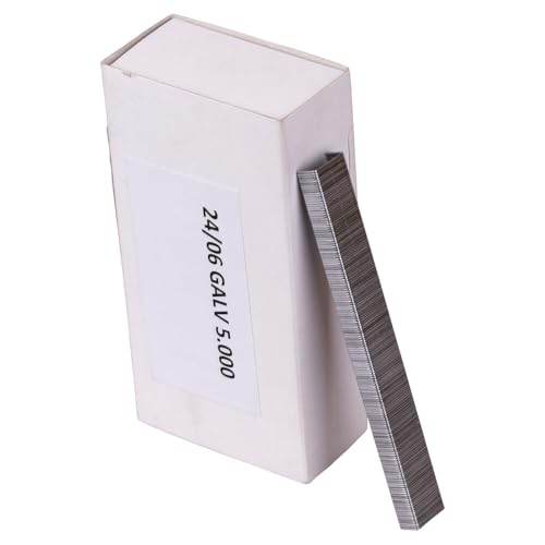 6 mm Heftklammern 24/6, Metall verzinkt, Geräte-Typ Heftzange Regur 68, 1000 Stück von Wertpack
