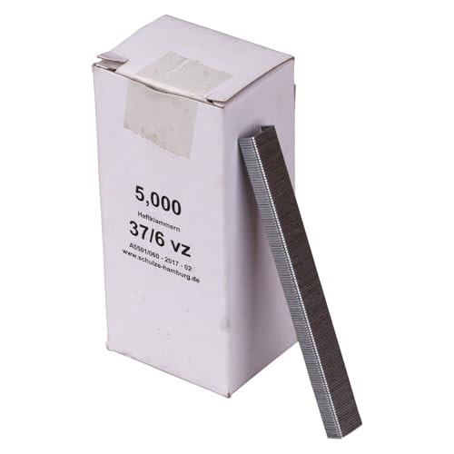 6 mm Heftklammern 37/6 Geräte-Typ Rapid 19 + 23 mm und Heftpistole F7 VZ08, 5000 Stück 6 mm Heftklammern 37/6 Geräte-Typ Rapid 19 + 23 mm und Heftpistole F7 VZ08, 5000 Stück von Wertpack