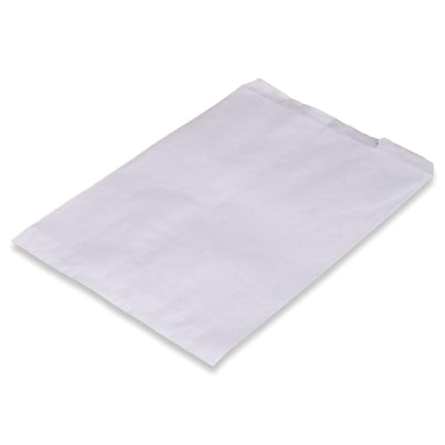 Flachbeutel, Kraftpapier, Weiß, 20 x 29 cm, 35 g/qm Stärke, gefädelt, 1000 Stück Flachbeutel, Kraftpapier, Weiß, 20 x 29 cm, 35 g/qm Stärke, gefädelt, 1000 Stück von Wertpack