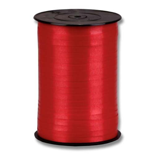 Rolle Geschenkband, Polyband, Rot, 500 m / 5 mm, 1 Rolle(n) von Wertpack