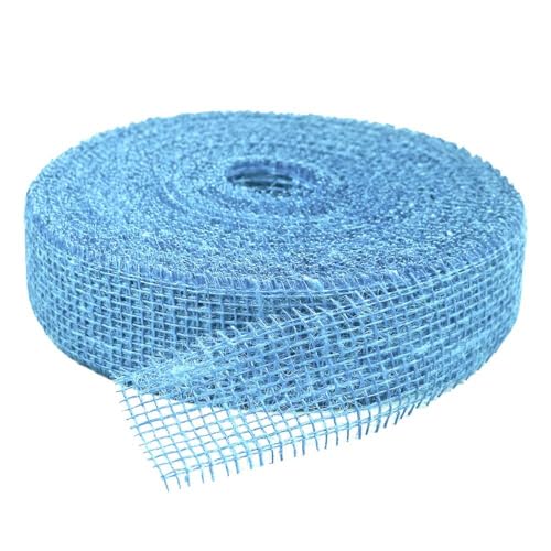 Geschenkband Jute hellblau 40m / 50mm, 1 Rolle(n) von Wertpack