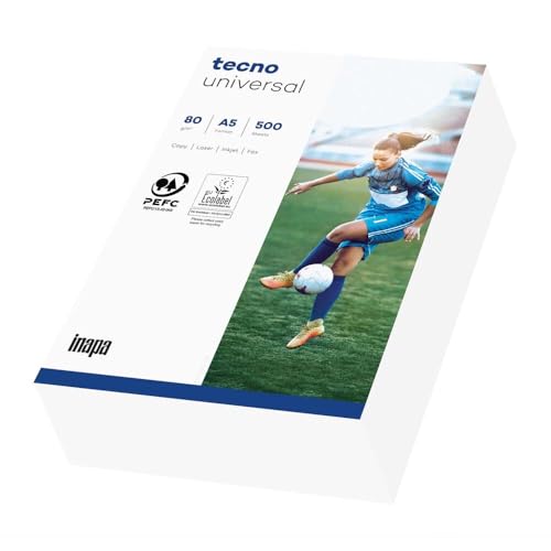 Kopierpapier tecno®universal, A5, Weiß, Zellstoff, 80 g/qm, 5000 Stück von Wertpack