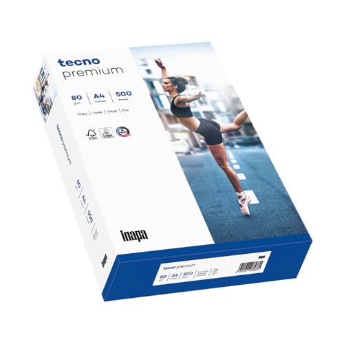 Kopierpapier "tecno premium", A4, Weiß, Zellstoff, 80 g/qm, 2500 Stück von Wertpack