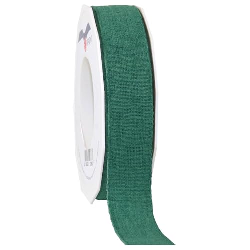 Leinenband Green dunkelgrün Geschenkband 25 mm x 15 m, 1 Rolle(n) von Wertpack