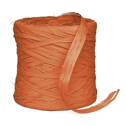 Rolle Geschenkbast-Raphia, Orange, Bastband, Geschenkband, 200 m, 1 Rolle(n) von Wertpack