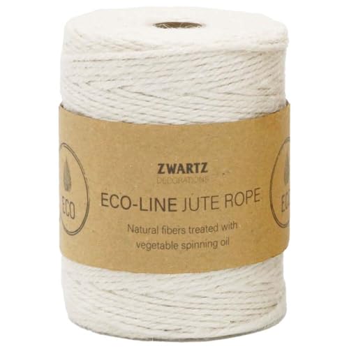 Sizo Jutekordel weiß 3 mm breit x 160 m lang, 1 Rolle(n) von Wertpack