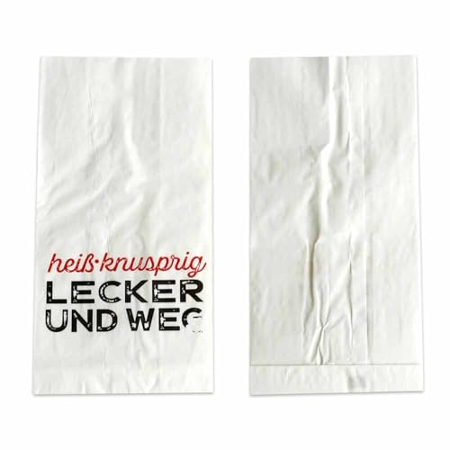 Warmhaltebeutel, Kraftpapier, PE-kaschiert, Weiß, Neutralmotiv, 130 + 80 x 280 mm, 500 Stück Warmhaltebeutel, Kraftpapier, PE-kaschiert, Weiß, Neutralmotiv, 130 + 80 x 280 mm, 500 Stück von Wertpack