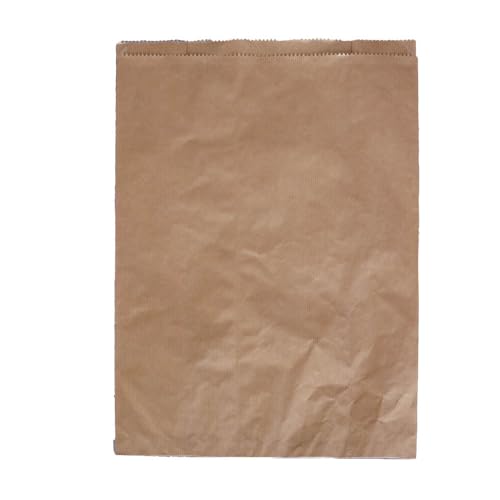 Wertpack Bäckerfaltenbeutel, Brötchentüten, Kraftpapier, Braun, lose, 30+11x45 cm, 250 Stück von Wertpack