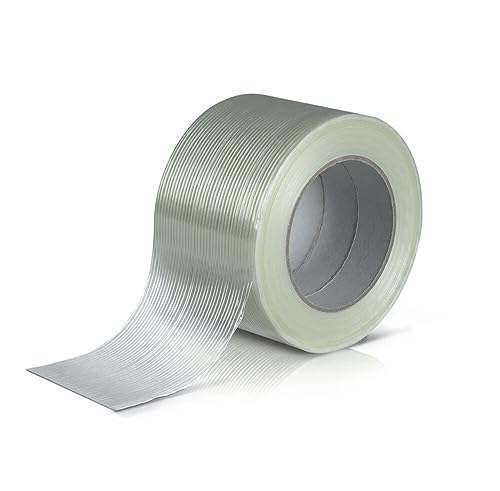 Wertpack Filament-Klebeband PP, Packband, Transparent, glasfaserverstärkt, 75mm x 50m, 1 Rolle(n) von Wertpack