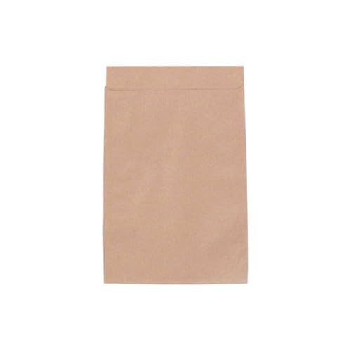 Wertpack Flachbeutel braun 50 g/qm aus Kraftpapier 130 x 180 + 20 mm, 500 Stück von Wertpack