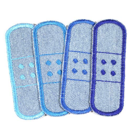 4 Bügelflicken Pflaster Jeans ca. 3 x 8,3cm Flicken hellblau Aufbügler kleine Hosenflicken zum aufbügeln 4 Bügelflicken Pflaster Jeans ca. 3 x 8,3cm Flicken hellblau Aufbügler kleine Hosenflicken zum aufbügeln von Wertstueck Flickli
