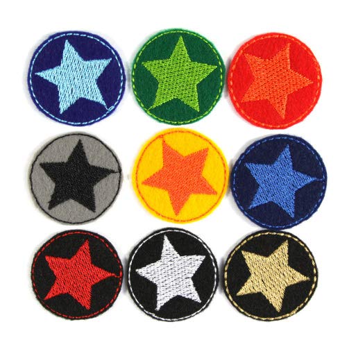 Bügelflicken 9 mini Flicken Stern Aufbügler ø 3,5cm bunte Sterne Hosenflicken patches zum aufbügeln Bügelflicken 9 mini Flicken Stern Aufbügler ø 3,5cm bunte Sterne Hosenflicken patches zum aufbügeln von Wertstueck Flickli
