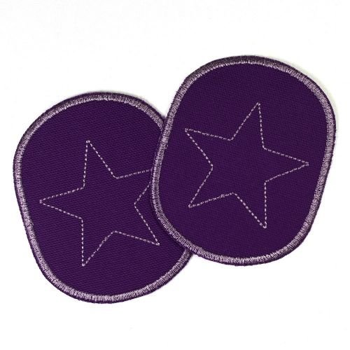 Bügelflicken Set retro Sterne Flicken auf lila Canvas 2 Aufbügler Set für Mädchen Knieflicken 10 x 8 cm Aufnäher zum aufbügeln Applikation Bügelbild Hosenflicken Bügelflicken Set retro Sterne Flicken auf lila Canvas 2 Aufbügler Set für Mädchen Knieflicken 10 x 8 cm Aufnäher zum aufbügeln Applikation Bügelbild Hosenflicken von Wertstueck Flickli