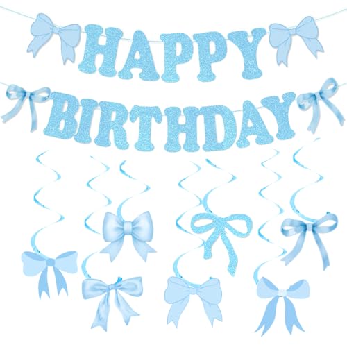 Bogen - Motto Party Dekor Set - Banner & Wirbel für Mädchen Frauen Party Baby Shower von Werwing