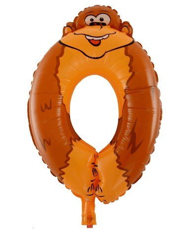 40cm Folienballon Zahl 0 Zooloon 40cm Folienballon Zahl 0 Zooloon von Weser