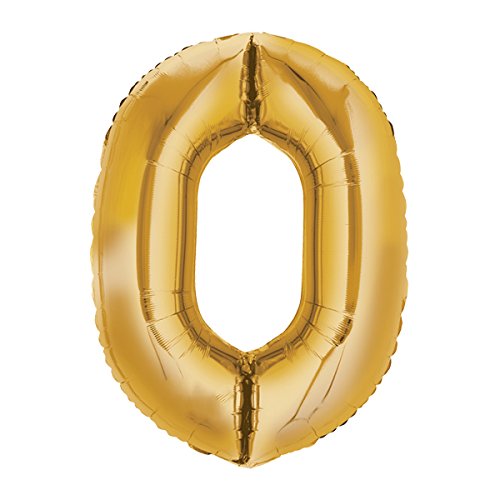 60cm gold Folienballon Zahl 0 60cm gold Folienballon Zahl 0 von Weser