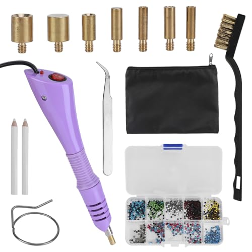 Hotfix Applikator With 7 Applicator Tips, Rhinestones Set Hotfix Applikator Set With 10 Rhinestones Hotfix Applikator Set for Textiles Hotfix Applikator With 7 Applicator Tips, Rhinestones Set Hotfix Applikator Set With 10 Rhinestones Hotfix Applikator Set for Textiles von Weskjer