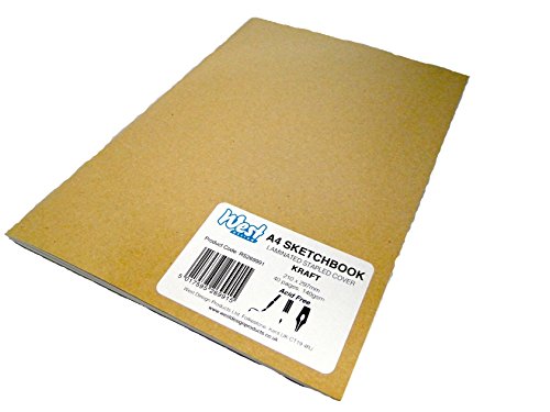 West A4 Kraft Laminated Stapled Sketchbook von WEST