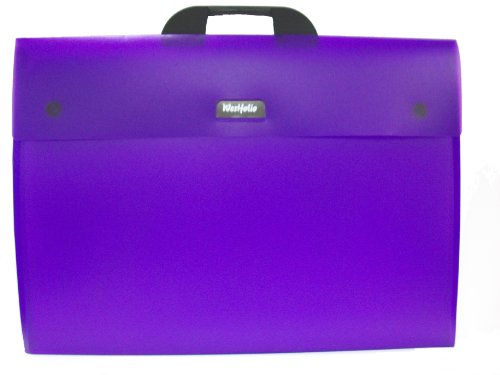 Westfolio A4 Portfolio Purple c/w rigid board insert von WEST