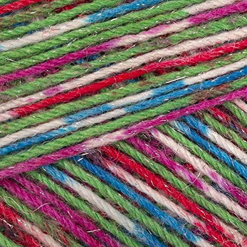 West Yorkshire Spinners Signature 4-fädig Farbe 905, Weihnachts Sockenwolle mit Glitzer West Yorkshire Spinners Signature 4-fädig Farbe 905, Weihnachts Sockenwolle mit Glitzer von West Yorkshire Spinners