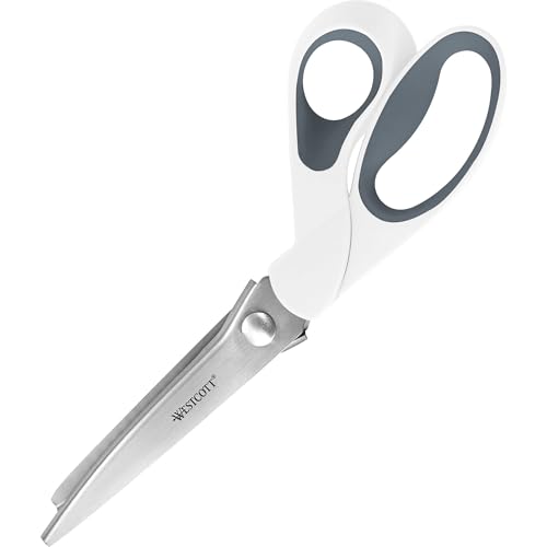 Westcott 15983-001 Zackenschere, ergonomischer Griff, 24,2 cm, weiß/grau Westcott 15983-001 Zackenschere, ergonomischer Griff, 24,2 cm, weiß/grau von Westcott