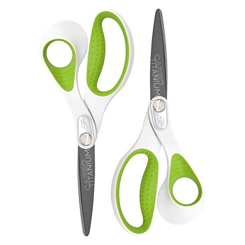 Westcott 16926 Schere, Carbo Titan, gerade, 20,3 cm, 2er-Pack von Westcott