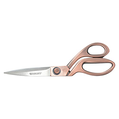 Westcott E-16459 00 Vintage Schere, 9 cm Edelstahlklingen, Griff in Kupferoptik, 20,4 cm von Westcott