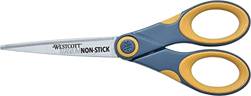 Westcott Antihaft-Schere, Titan-Bonded, 17,8 cm, Grau/Gelb Westcott Antihaft-Schere, Titan-Bonded, 17,8 cm, Grau/Gelb von Westcott