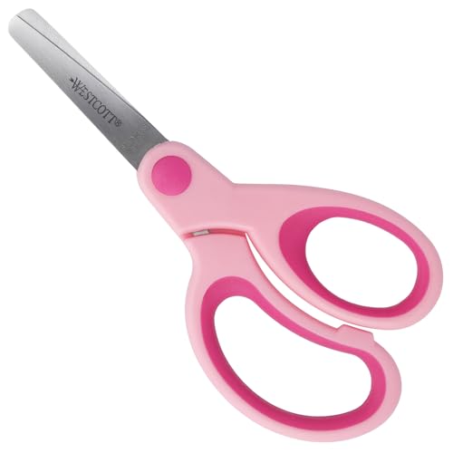 Westcott Softgrip Kinderschere Pink Rechtshänder | Schere mit ergonomischem Griff für Vorschulkinder | Bastelschere 13 cm (5") ideal für Kinderhände | Sicherheit durch abgerundete Spitze | E-21580 00 Westcott Softgrip Kinderschere Pink Rechtshänder | Schere mit ergonomischem Griff für Vorschulkinder | Bastelschere 13 cm (5") ideal für Kinderhände | Sicherheit durch abgerundete Spitze | E-21580 00 von Westcott